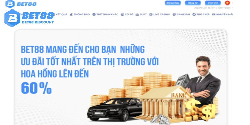 Hợp tác đại lý Bet88 cơ hội kiếm thu nhập hấp dẫn 